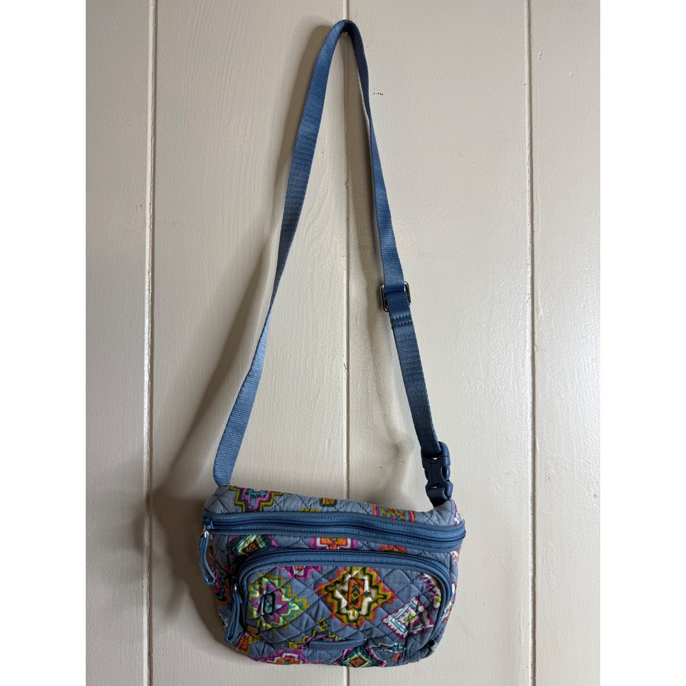 Vera Bradley Crossbody Bag Women's Quilted Hipster Purse Aztec Geometric Print‎